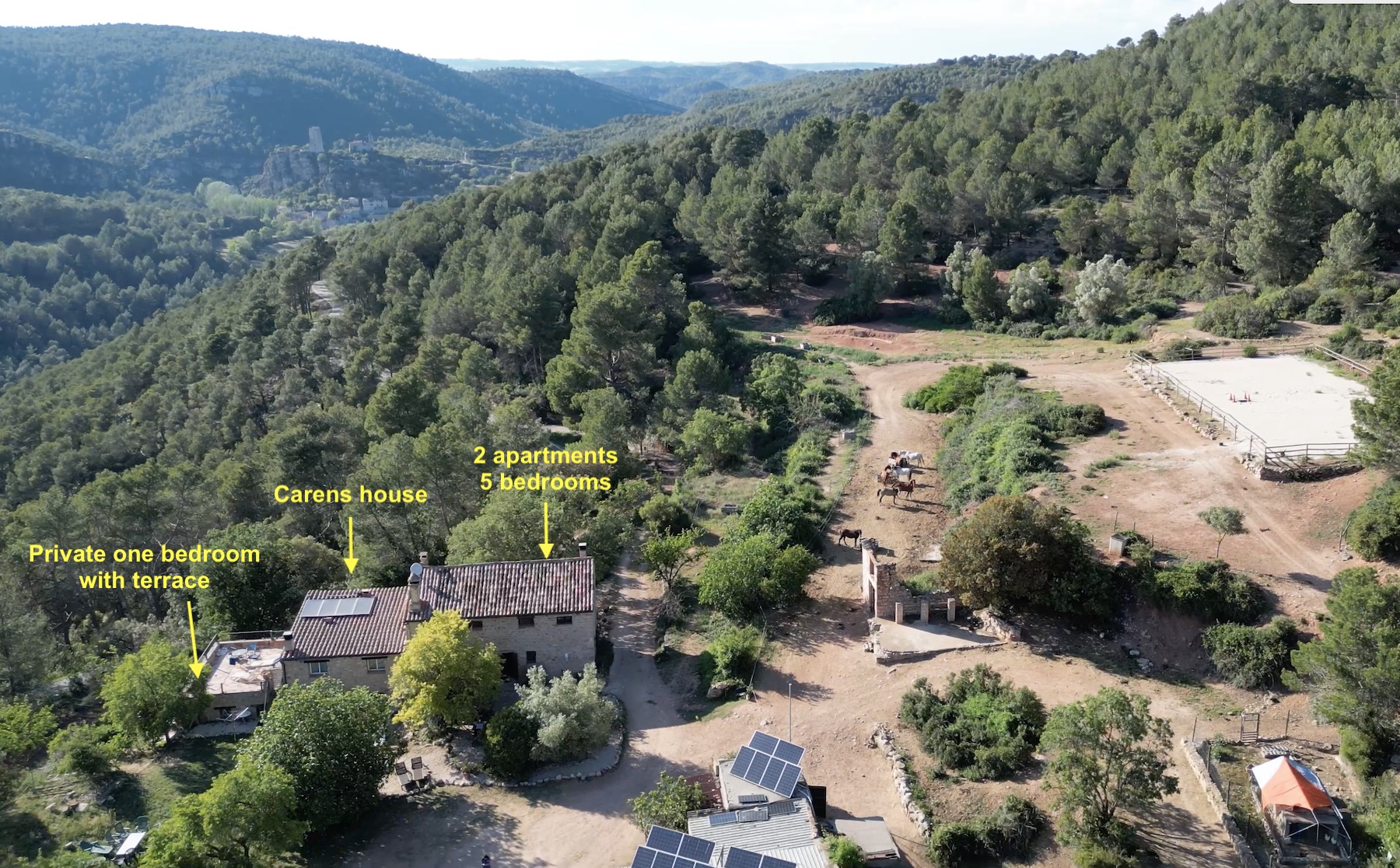 Feelquest spain accommodation healing with horses retreat women