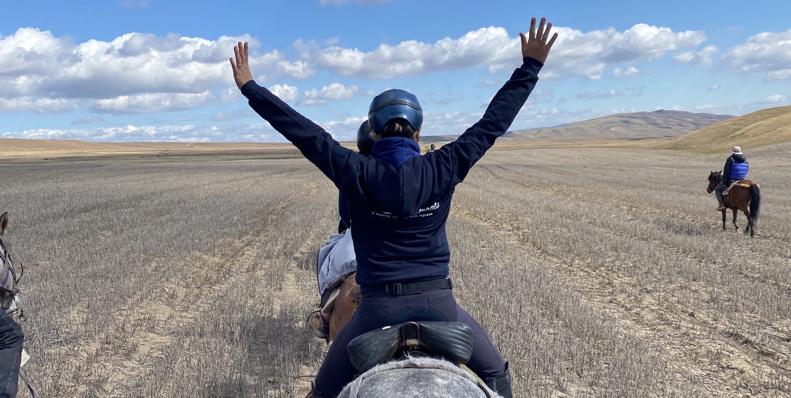 Spread your wings and fly - women retreat horses