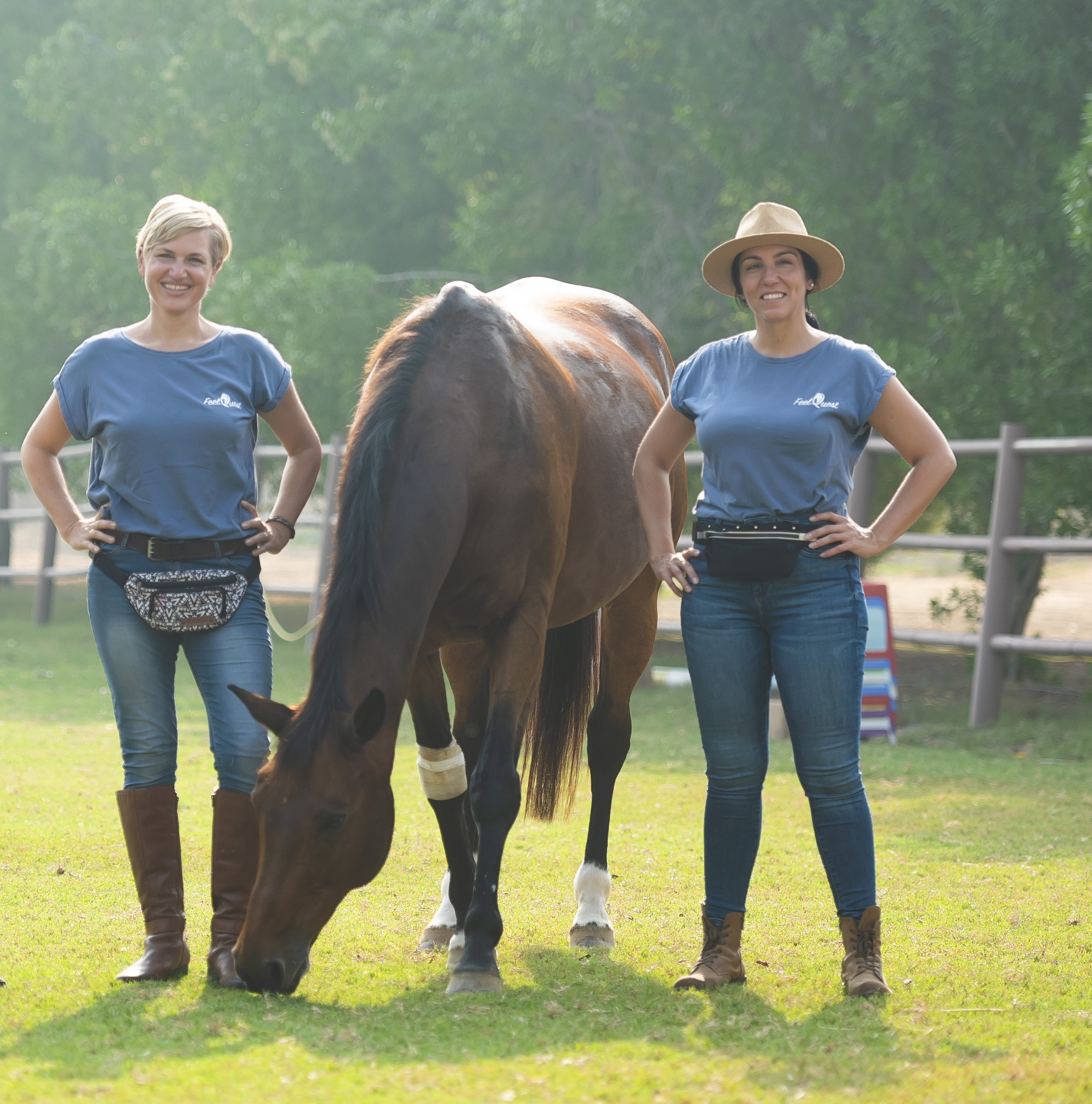 Monica and Maria Feelquest heal with horses Monica and Maria Feelquest heal with horses